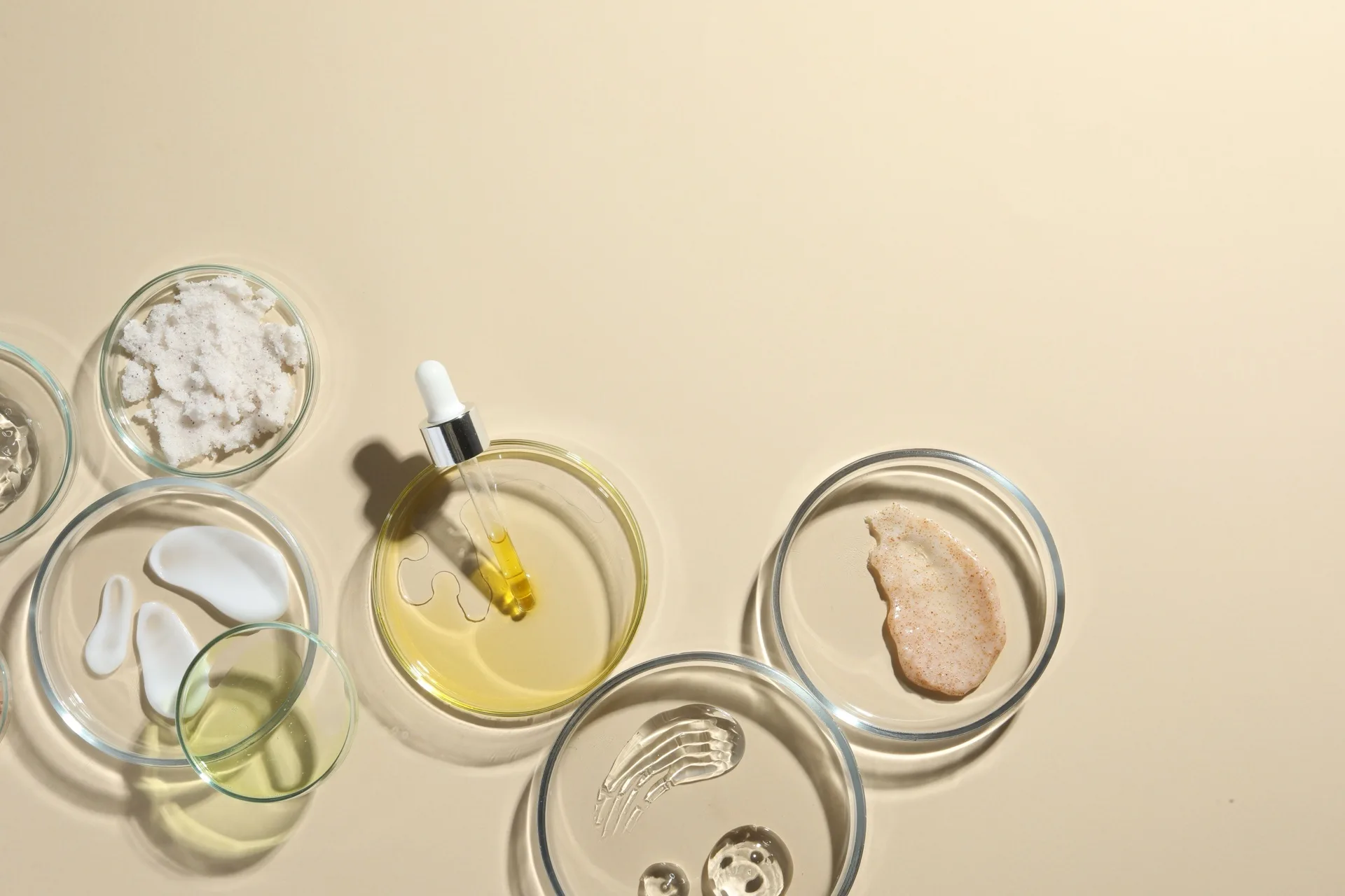 Cosmetic formula development — laboratory samples