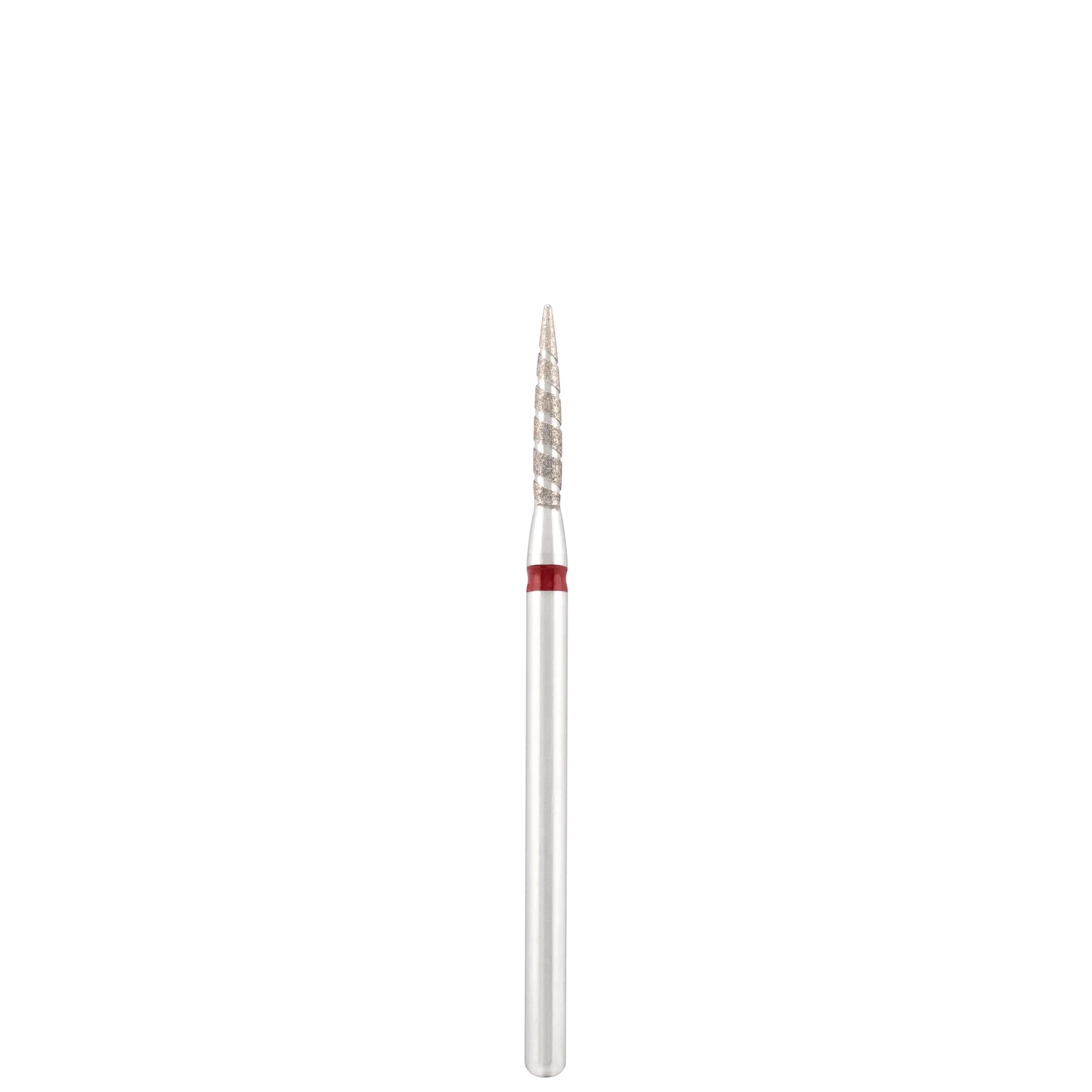 Алмазная фреза "торнадо", красная, L-10,0 мм, Ø1,8 мм