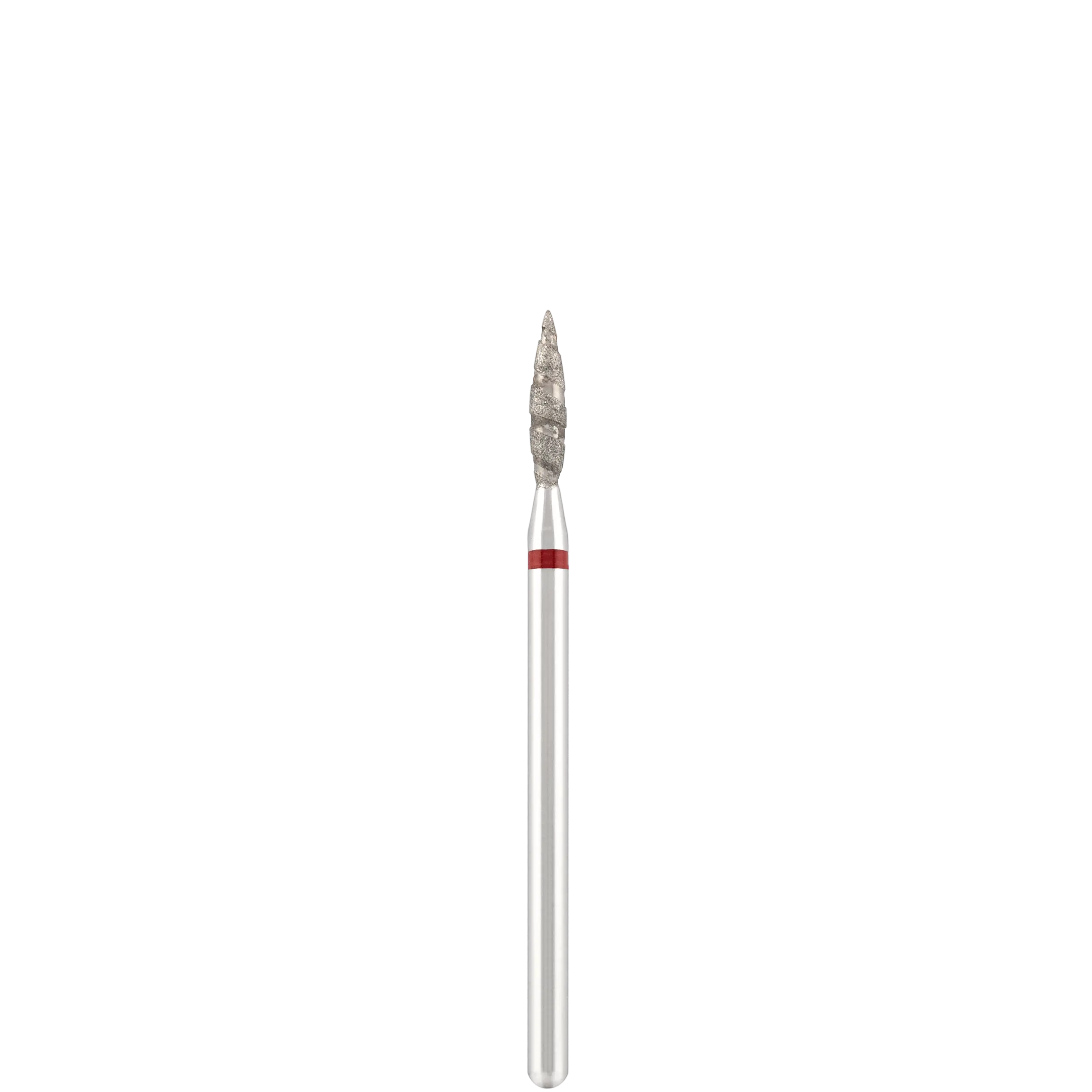 Алмазная фреза "торнадо", красная, L-10,0 мм, Ø2,3 мм