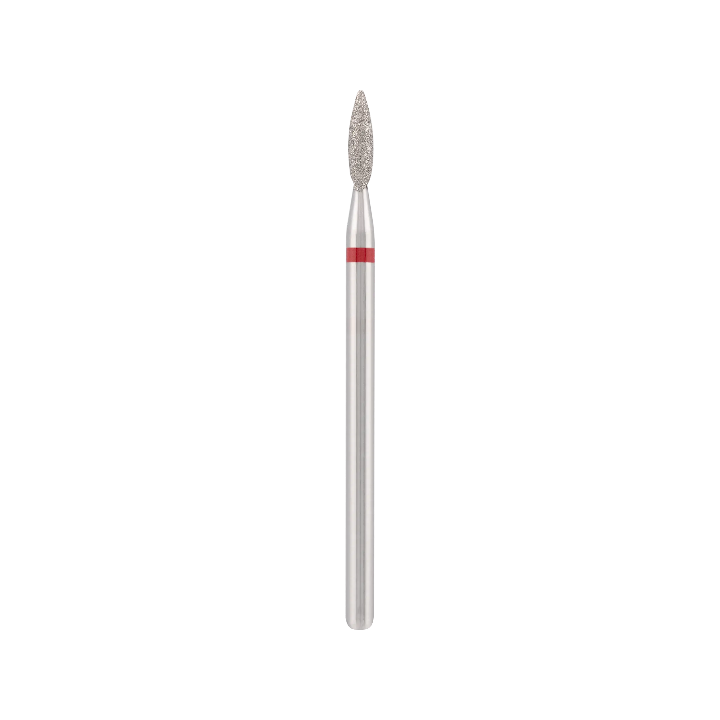 Diamantfräser "Flamme sicher", Rot, L-8.0 mm, Ø2.1 mm