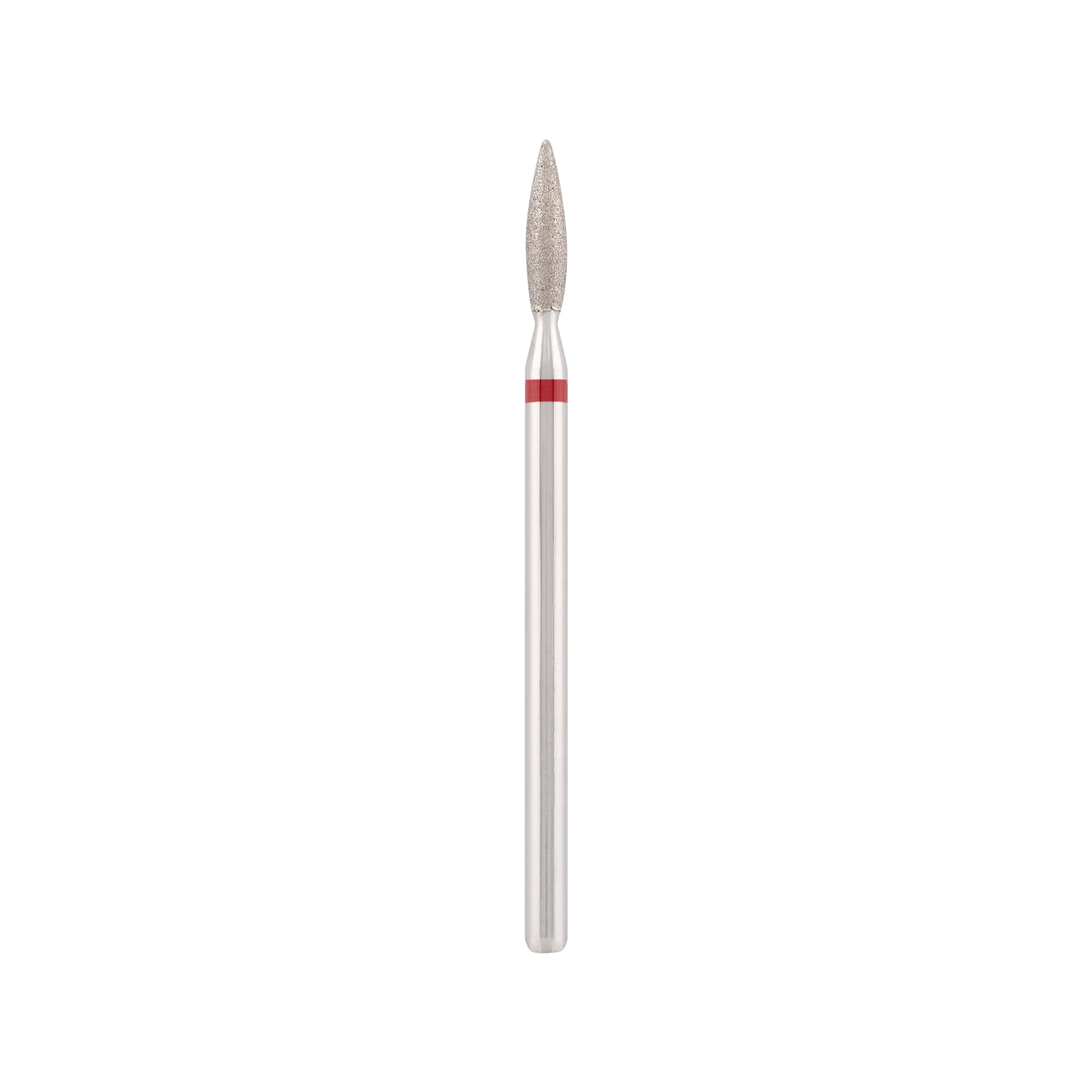 Diamantborr "flammformad säker", röd, L-10,0 mm, Ø2,3 mm