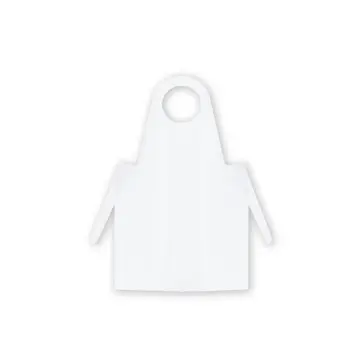 White PET Apron 80x130 cm, 100 pcs, 30 microns