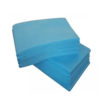 Blue disposable sheet 80 x 210 cm, 10 pcs