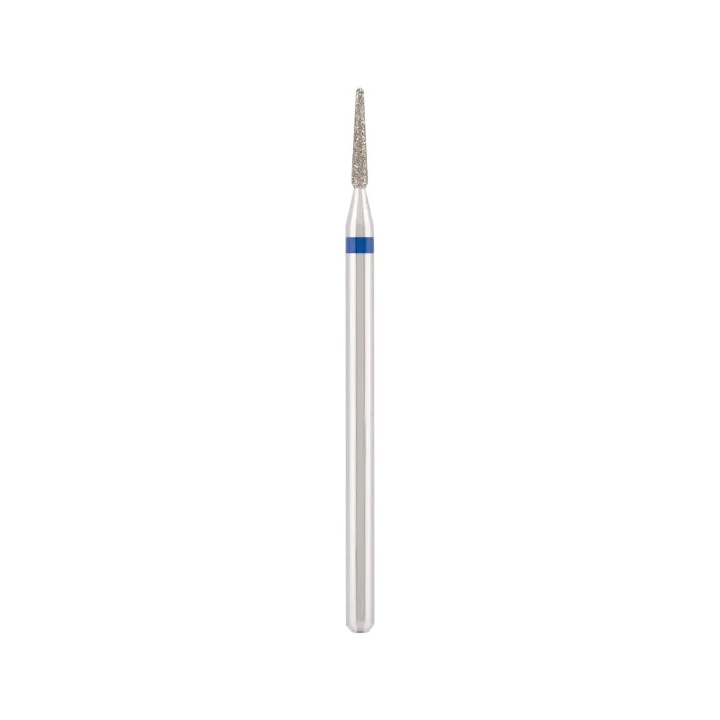 Diamond bit "rounded needle" blue, L-8,., Ø1,.